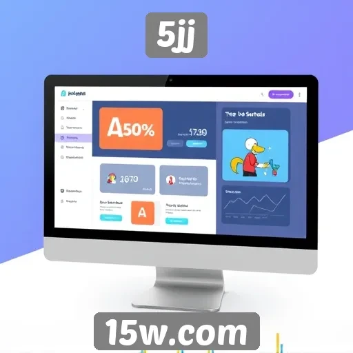 Explorando a interface do usuário do site 5jj